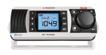 GME AM/FM Marine Radio with Bluetooth - White