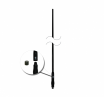 Q-Fit Fiberglass High Gain Antenna All-Black with CDQ34 Whip