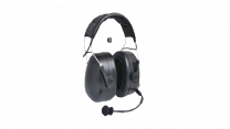 Noise cancellation headset with PTT (Directly attached to radio)(RoHS)